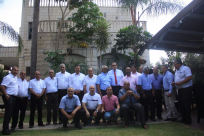 صور: وفد من السلطة الفلسطينية في زيارة تهنئة بالعيد لمدينة الرملة وقريه دهمش